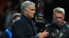 L’entraîneur portugais de Manchester United, Jose Mourinho, lors du match de football du groupe H entre Manchester United et Valence à Old Trafford à Manchester, au nord-ouest de l'Angleterre, le 2 octobre 2018.