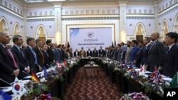 نشست نخست پروسۀ کابل، ۱۶ جوزای سال جاری خورشیدی با حضور نمایندگان ۲۷ کشور و سازمان بین المللی برگزار شده بود. 