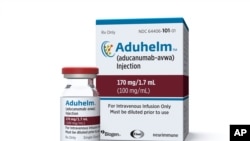 The Food and Drug Administration approves Aduhelm, the first new medication for Alzheimer’s disease in nearly 20 years, June 7, 2021. (Image provided by Biogen)