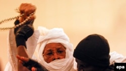 L'ex-président tchadien Hissène Habré lors d'une audience devant un tribunal spécial africain siégeant à Dakar, le 20 juillet 2015.