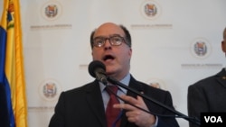 Julio Borges, canciller del gobierno encargado de Venezuela, 