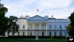 FILE - The White House is seen in Washington, Sept. 19, 2020. A Canadian woman was sentenced to prison Thursday for mailing a letter containing the poison ricin to then-President Donald Trump at the White House in 2020.