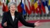 British Prime Minister Theresa May arrives at a European Union leaders summit in Brussels, Dec. 13, 2018. 