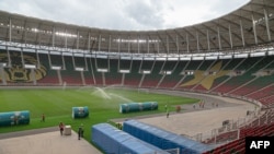 Une vue générale du stade Olembe à Yaoundé, au Cameroun, le 8 août 2021.