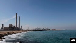 Vue générale d'une partie de la région d'Eshkol qui abrite notamment une centrale produisant de l'électricité à partir du gaz naturel dans le sud d'Israël, le jeudi 7 octobre 2015.
