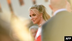 US singer Britney Spears arrives for the premiere of Sony Pictures' "Once Upon a Time... in Hollywood" at the TCL Chinese Theatre in Hollywood, California on July 22, 2019.