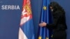 Zastave Srbije i EU, arhiva