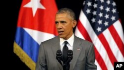 Obama discursa em Havana