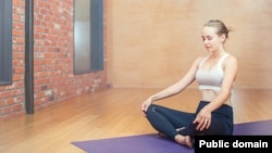 woman meditating