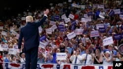  Donald Trump, Wilmington, Caroline du Nord, le 9 août 2016. (AP Photo/Evan Vucci) 