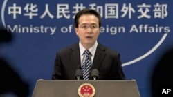 Chinese Foreign Ministry spokesman Hong Lei answers reporters' questions in Beijing, China (File)