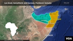 Ramani ya Somaliland and Puntland 