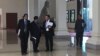 Group of lawmakers of the Cambodian People's Party (CPP) dicussed before the meeting of the permanent committee of the parliament held on September 28, 2016. (Hul Reaksmey/VOA Khmer)