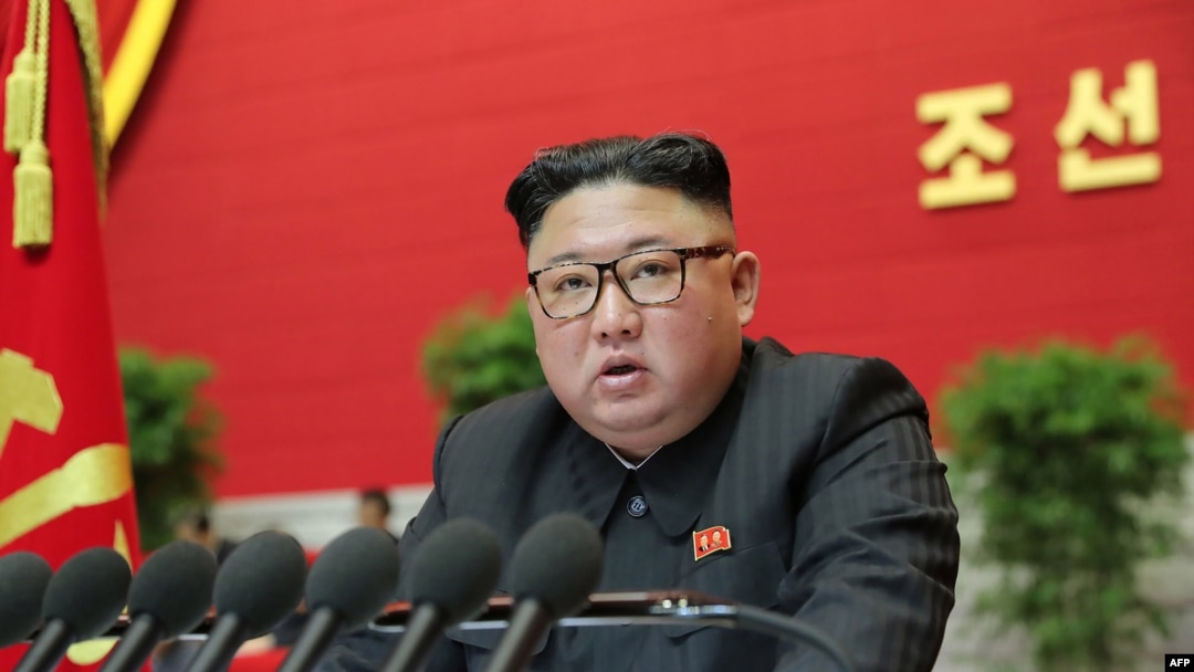 This picture taken on Jan. 8, 2021, and released from North Korea's official Korean Central News Agency (KCNA) on Jan. 9, 2021, shows North Korean leader Kim Jong Un. (AFP/KCNA via KNS)