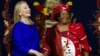 U.S. Secretary of State Hillary Rodham Clinton (L) meets with Malawi’s President Joyce Banda in Lilongwe, Malawi, August. 5, 2012.