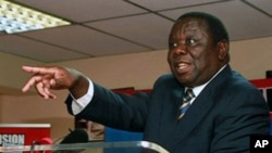 Zimbabwean PM and MDC President Morgan Tsvangirai speaks during a press conference in Harare (file photo).