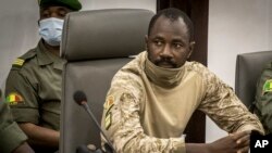 Le colonel Assimi Goïta, chef de l'État malien.