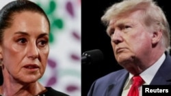 UMongameli Donald Trump loMongameli Claudia Sheinbaum weMexico.