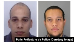Chérif Kouachi, (à g.) et Said Kouachi (Photo Préfecture de Police de Paris)