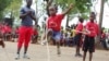Mama Camara trains in double Dutch jump rope. (Courtesy photo / International Medalist Association)