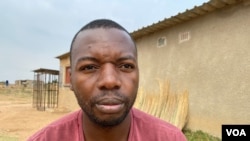 Munyaradzi Masiyiwa, a Zimbabwe high school science teacher in Harare (October 7, 2020) says he will only return to work when the government manages to capacitate with a “living wage” to meet his basic needs. (Columbus Mavhunga/ VOA) 