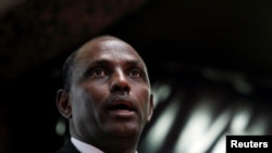 FILE - Kenya's acting Finance Minister Ukur Yatani speaks during a budget planning meeting in Nairobi, Kenya, Sept. 12, 2019. 