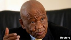 Le Premier ministre du Lesotho, Thomas Thabane, à State House à Maseru, Lesotho, le 27 février 2015.