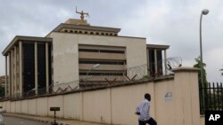 La Haute cour fédérale d'Abuja, Nigeria (AP Photo/Rebecca Blackwell)
