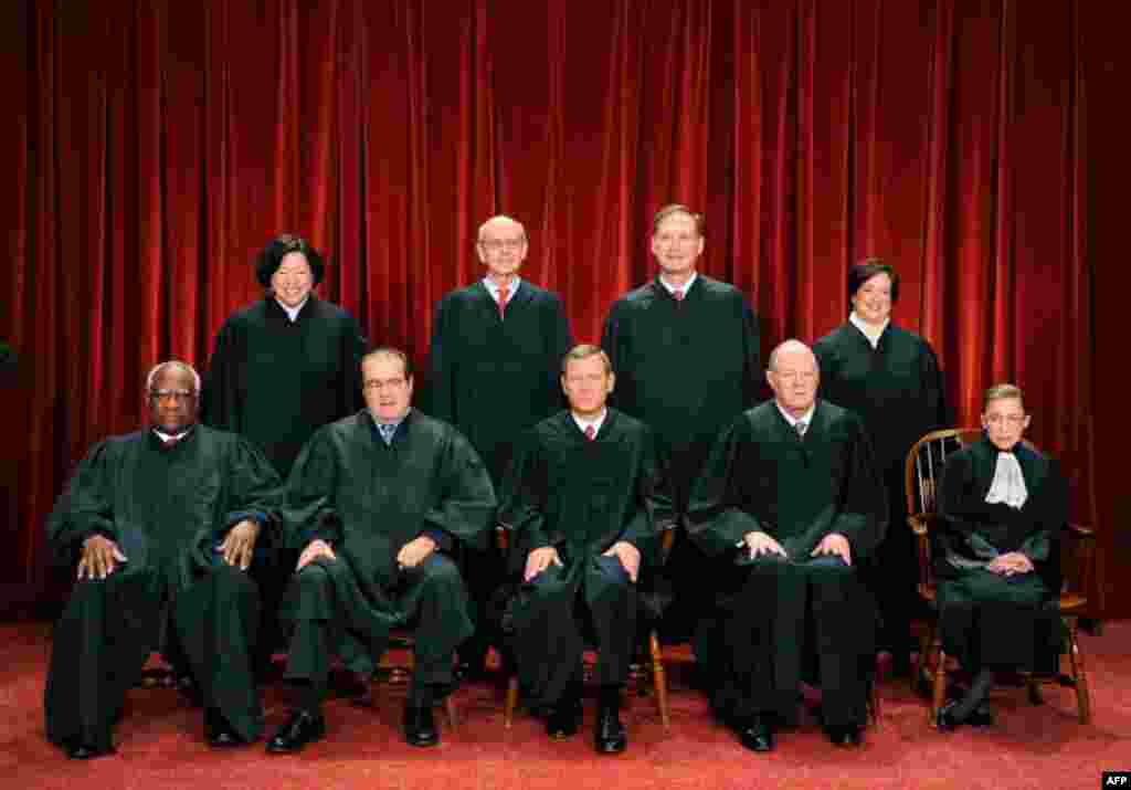 Fotografía oficial de los jueces de la Corte Suprema de Justicia de EE.UU.
