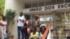 Jovens angolanos reunidos na União de Escritores em Luanda. 