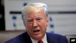 Presiden Amerika Serikat, Donald Trump, di Ruang Kabinet, Gedung Putih, Washington, D.C., 21 Oktober 2019. (Foto: dok).