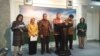 (Ki-Ka) Menteri Keuangan Sri Mulyani, Wakil Ketua Dewan Komisioner Otoritas Jasa Keuangan (OJK) Nurhaida, Gubernur Bank Indonesia Perry Warjiyo, Menko Perekonomian Darmin Nasution, Menteri Perindustrian Airlangga Hartarto dalam Konferensi Pers peluncuran 