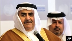 شیخ خالد بن احمد آل خلیفه وزیر امور خارجه بحرین - آرشیو