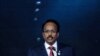 FILE - Somalia's President Mohamed Abdullahi Mohamed, also known as Farmaajo, delivers a speech in Nairobi, Kenya, Nov. 26, 2018.