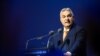 El primer ministro húngaro, Viktor Orban, habla durante una conferencia sobre la presidencia del Consejo de la UE en Budapest, Hungría, el 20 de enero de 2025. REUTERS