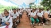 Supporters of the Grassroots Democratic Party attended a meeting in Phnom Penh, Cambodia, Tuesday, August 2, 2016. (Leng Len/VOA Khmer)