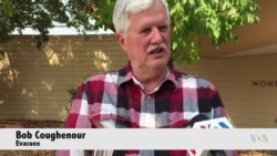 VOA's Michelle Quinn talks to evacuees of California wildfires