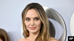 FILE - Angelina Jolie appears at the 77th Tony Awards in New York on June 16, 2024. The Angelina Jolie-directed war film “Without Blood,” will world premiere at the Toronto International Film Festival this fall. 