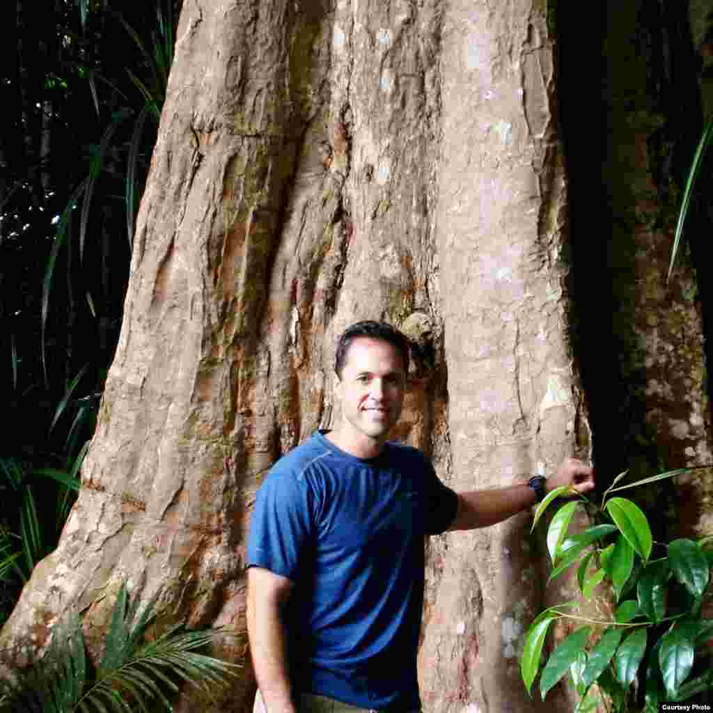 Ahli ekologi Greg Asner memimpin proyek Carnegie Institution Spectranomics untuk memetakan fungsi kanopi dan keragaman biologi di seluruh hutan tropis di dunia. (Robin Martin)
