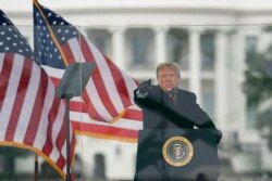 FILE - President Donald Trump speaks at a rally in Washington, Jan. 6, 2021.