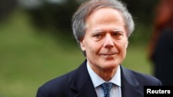 Italian Foreign Minister Enzo Moavero Milanesi visits Riga, Latvia July 3, 2018.