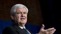 Bakal calon presiden Partai Republik Newt Gingrich berbicara di sebuah acara kampanye di Columbus, Ohio (7/2) (AP).