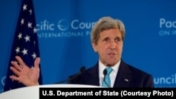 Le secrétaire américain d'Etat John Kerry, 12 avril 2016