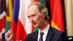 L'émissaire de l'ONU pour la Syrie, Geir Pedersen, au siège de l'ONU à New York, le 30 avril, 2019. 