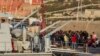 Arrivée de migrants, Lampedusa, Italie, le 3 mai 2015. 