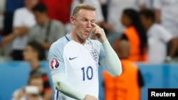Wayne Rooney de l'Angleterre, 27 juin 2016.