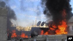 Barin wuta a birnin Homs na Siriya da jiragen sama suka haddasa