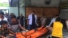 Jenazah korban kebakaran pabrik korek api gas di Langkat, saat tiba di RS Bhayangkara Medan (dok. Istimewa)