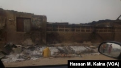 Des dégats suite à des affrontements entre des Hausa et des Gwari, Nigeria le 26 décembre 2017 