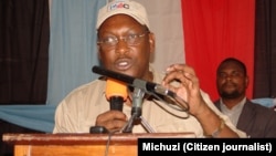 Le président du principal parti de l’opposition Freeman Mbowe.